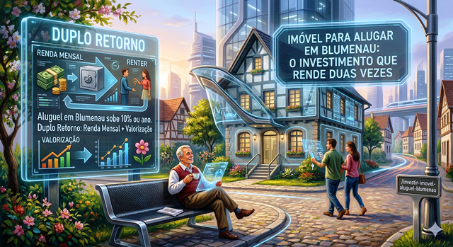 Imóvel para alugar em Blumenau: o investimento que rende duas vezes